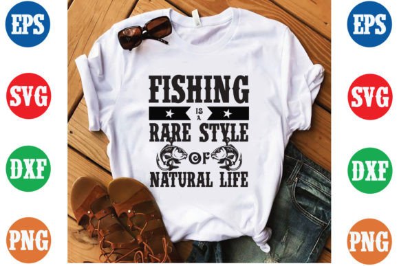 Fishing is a Rare Style of Natural Life Graphics