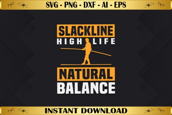 Slackline High Life Natural Balance Graphics