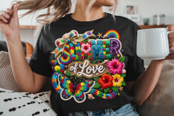Summer of Love, Autism Lover Bow T-shirt