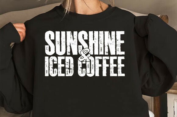 Sunshine Iced Coffee PNG, Summer Vibes