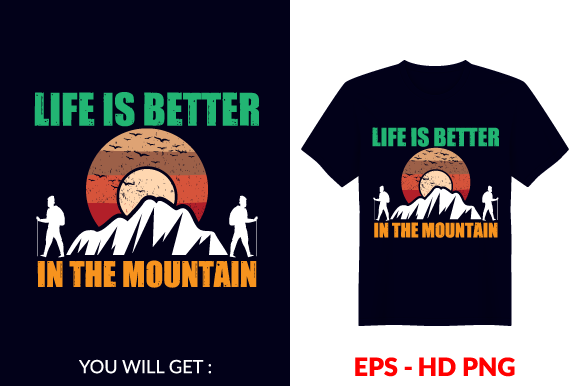 Vintage Evergreen T-shirt Design V133